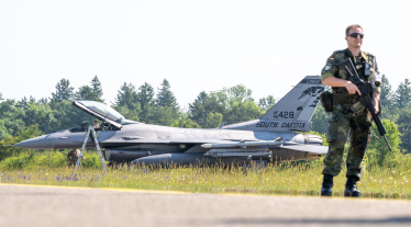 Винищувач F-16 ВПС США, Баварія, Грабен, 15 червня 2023 року. /Getty Images