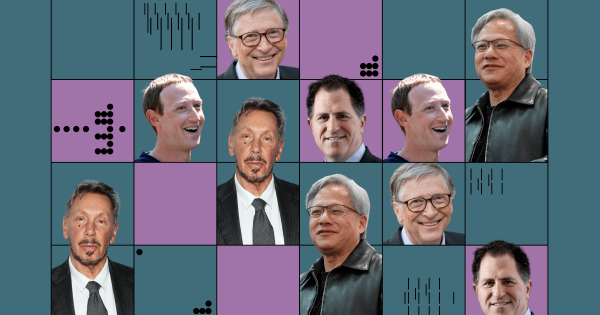Ларрі Еллісон, Марк Цукерберг, Дженсен Хуанг, Ларрі Пейдж. 10 найбагатших техномільярдерів США у 2023 році. Рейтинг Forbes | INFBusiness
