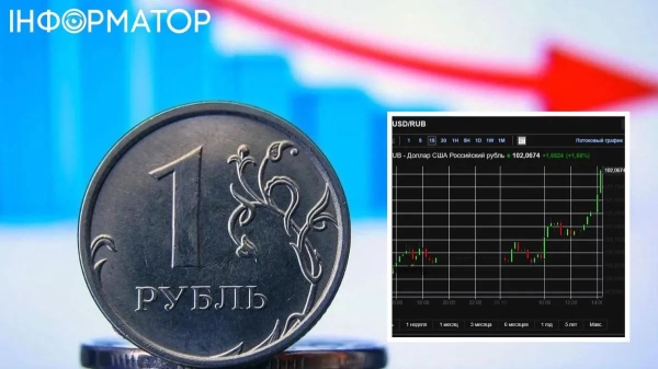 Рубль пробив чергове дно: російська валюта продовжила падіння, досягнувши позначки 102 за долар | INFBusiness