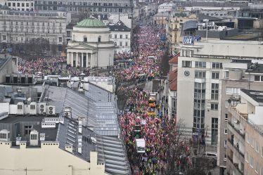 Протести польських фермерів у Варшаві. /Getty Images