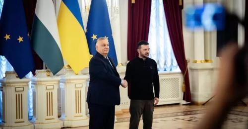 Зеленський зустрівся з Орбаном у Києві | INFBusiness