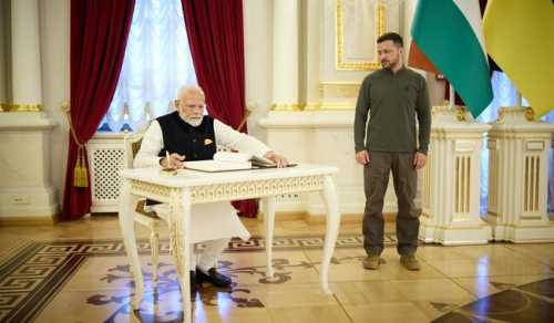 Зеленський зустрівся в Києві з прем'єр-міністром Індії Моді | INFBusiness