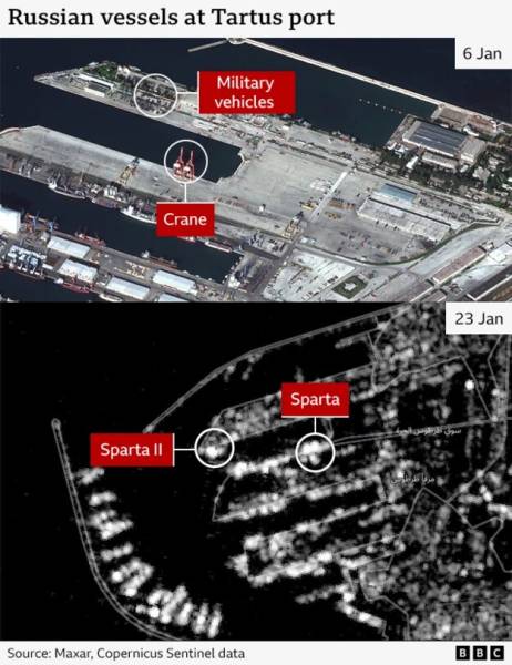 До порту Тартус зайшли два російські кораблі, аби забрати військову техніку РФ із Сирії - ВВС | INFBusiness