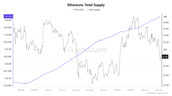 Уровень предложения Ethereum обновил максимум | INFBusiness