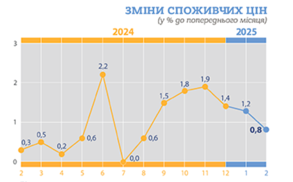 Інфляція в Україні в лютому сповільнилася до 0,8% - Держстат | INFBusiness