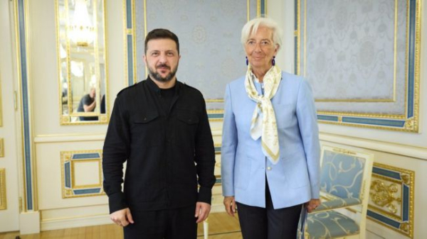 Зеленський зустрівся з головою Європейського центрального банку