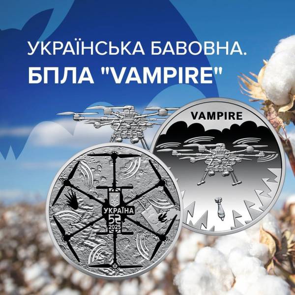 Національний банк випустив пам'ятну монету, присвячену українському дрону-вампіру | INFBusiness