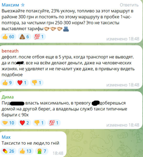 «Ціни космічні»: таксисти в Києві вимагають від 1000 гривень за поїздку під час авіанальоту (фото) | INFBusiness