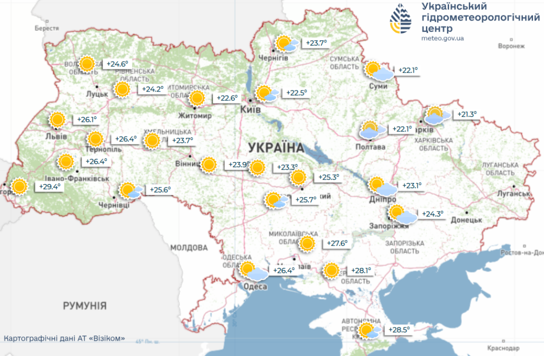 Прогноз погоди на вихідні — Діденко розповіла, де буде спекотно до +32 — карти | INFBusiness