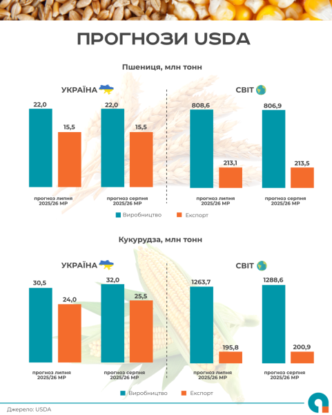 Міністерство сільського господарства США прогнозує зростання виробництва та експорту кукурудзи в Україні | INFBusiness