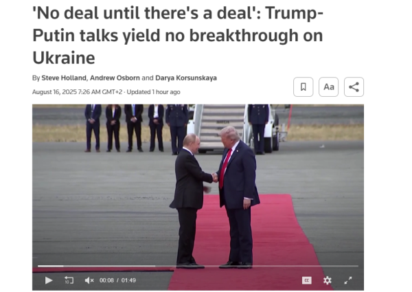 Реакція світових ЗМІ на саміт Трампа та Путіна на Алясці | INFBusiness