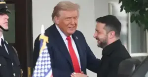 Трамп зустрів Зеленського з посмішкою та похвалив його піджак | INFBusiness