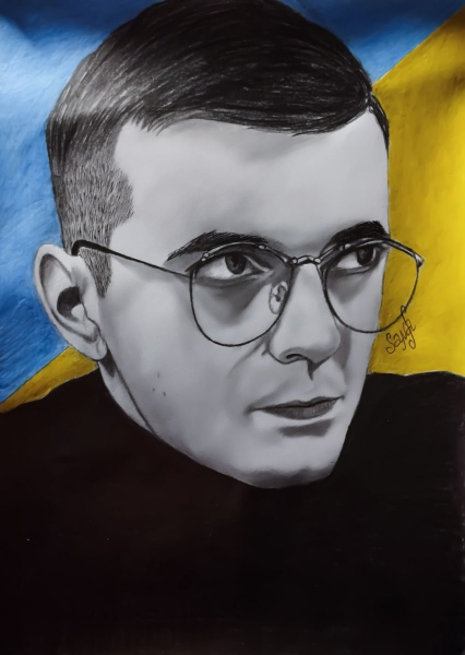 Портрет Івана Кондрашова увійшов до артпроєкту «Наші», який створила землячка героя Оксана Шабас Іван загинув від російської ракети в день 22-річчя: мати перевезла тіло сина-героя з Костянтинівки до Києва після його смерті. | INFBusiness