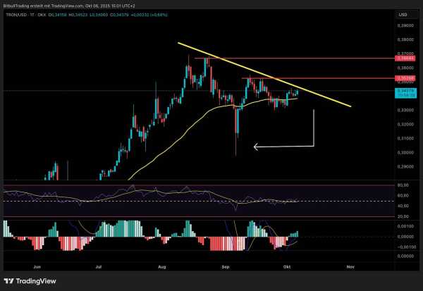 Tron набирає обертів: ціна TRX перед наступним проривом? | INFBusiness