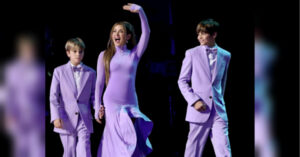 Шакіра та сини у схожих луках на показі мультфільму (фото) | INFBusiness