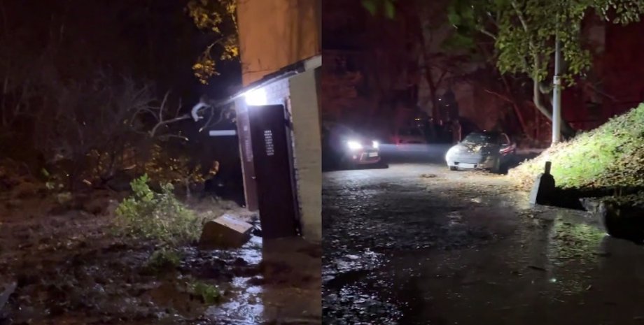 Загроза зсуву: у Києві прорвало трубу, деякі будинки без водопостачання, — Київська міська державна адміністрація (відеоматеріал) | INFBusiness