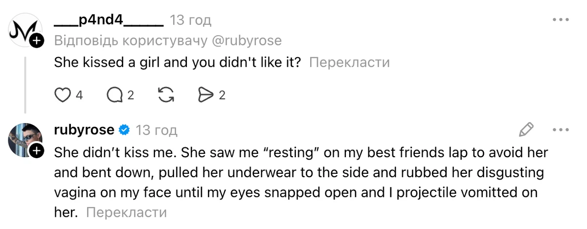 Відома акторка заявила, що Кеті Перрі її домагалася 4