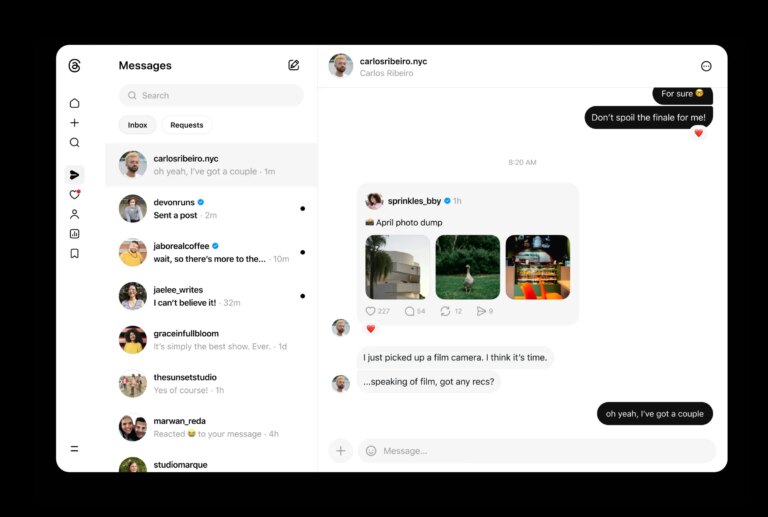 Threads нарешті отримає прямі повідомлення у вебі Штучний Інтелект Революціонізує Threads: Прорив у Технологіях Майбутнього! 30