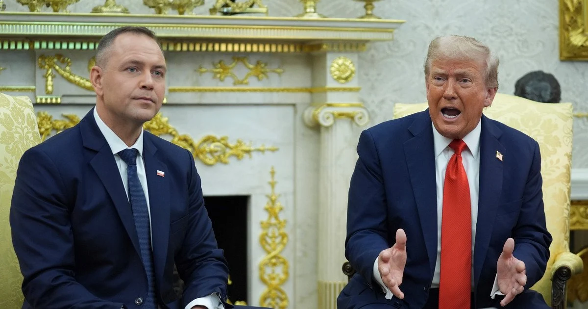 Дональд Трамп та Кароль Навроцький