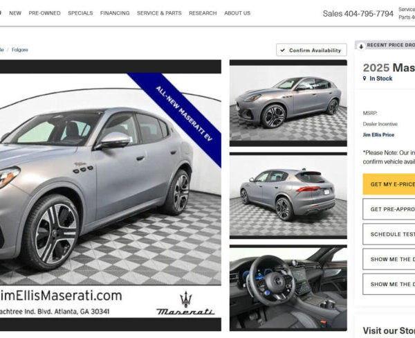 Бомба Новини 20 Maserati Grecale EV: скидка $20 000, але чи вартує?