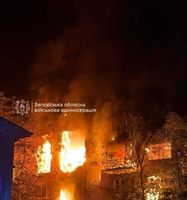 Шок! Росія вдарила по Запоріжжю: є жертви, страшні кадри 1 / © Очільник Запорізької ОВА Іван Федоров