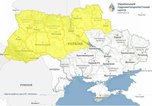 Україна на порозі подвійної небезпеки: синоптики прогнозують шквал та "червоні" зони загрози 2 Синоптики попереджають про шквали та град 7 серпня