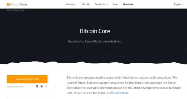 Як здобути біткоїни: посібник для новачків 2 Bitcoin Core.png