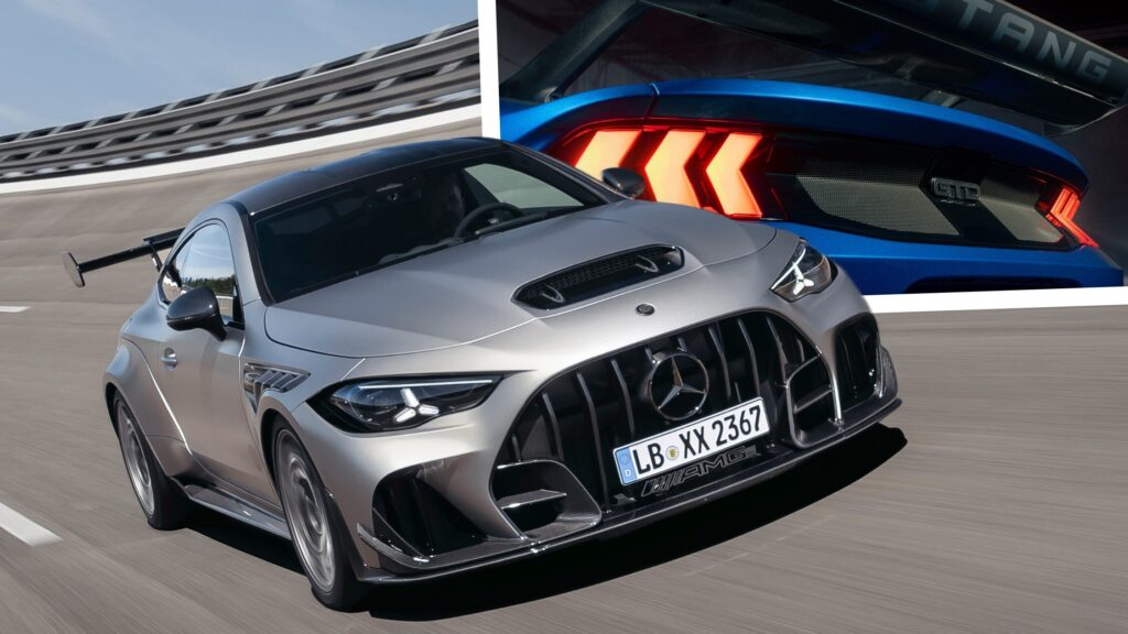 Mercedes-AMG CLE 646 проти Ford Mustang GTD: битва суперкарів 1