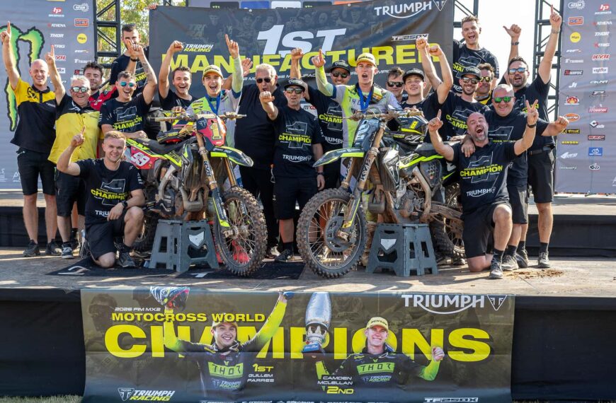 Triumph здобув перемогу на Чемпіонаті світу з мотокросу, змагаючись лише три роки