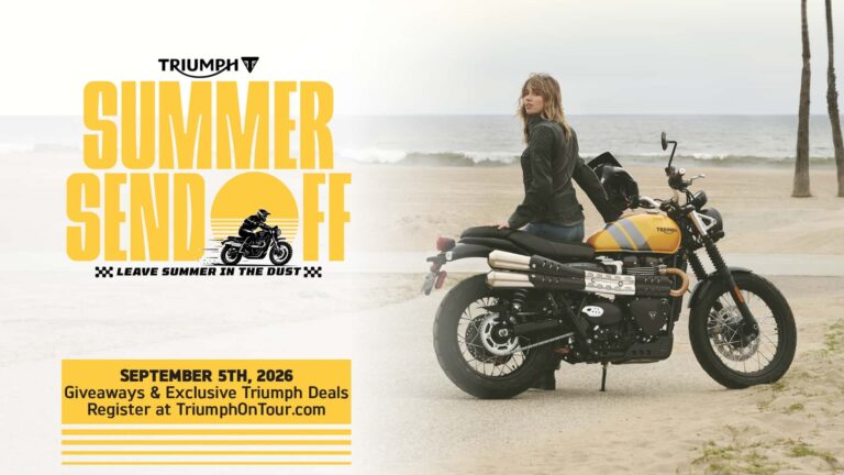 Triumph запрошує на літні прощальні дилерські заходи з пивним курчам 1